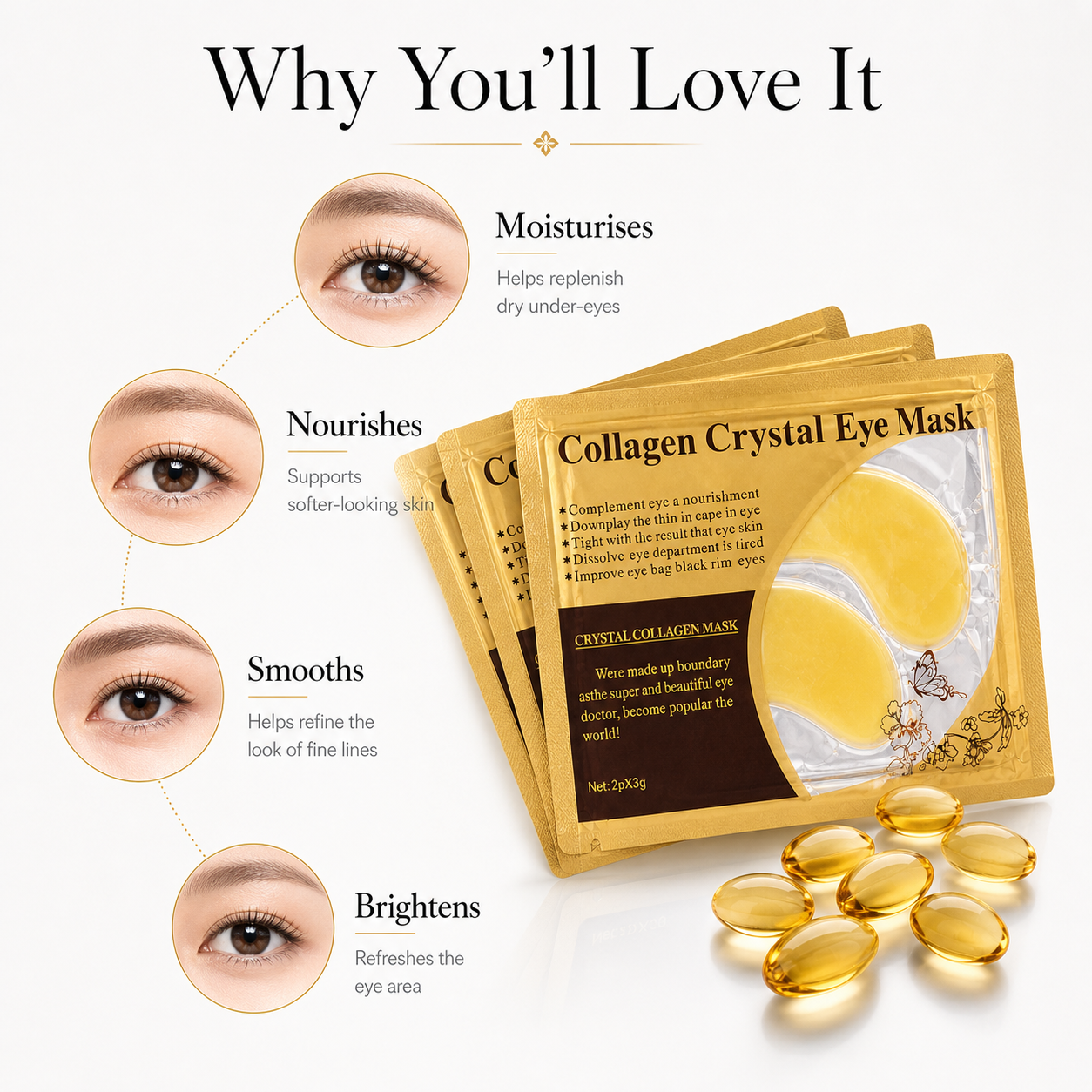 Collagen Eye Mask (10 Pack)