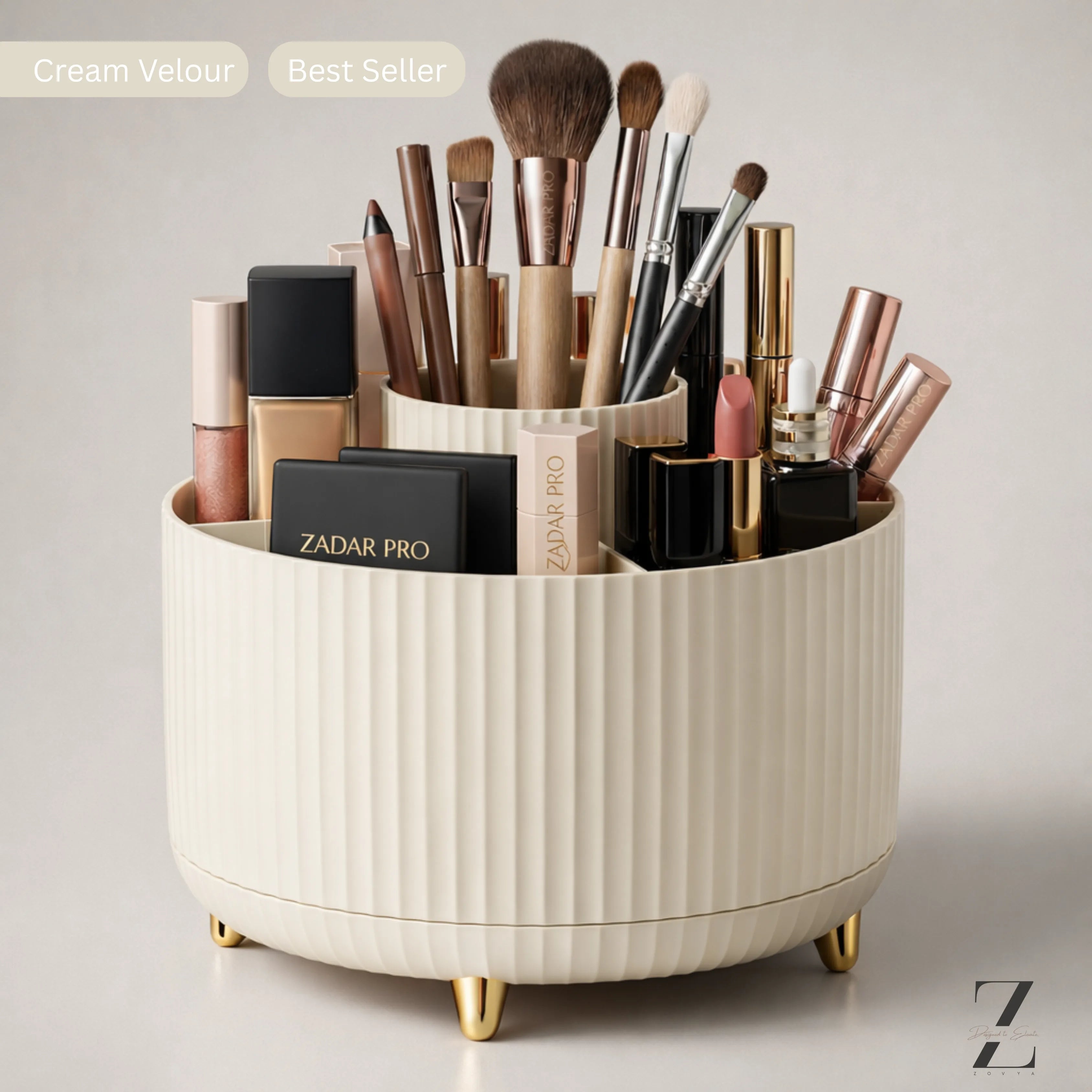 Zovya™ 360° Rotating Makeup Organizer