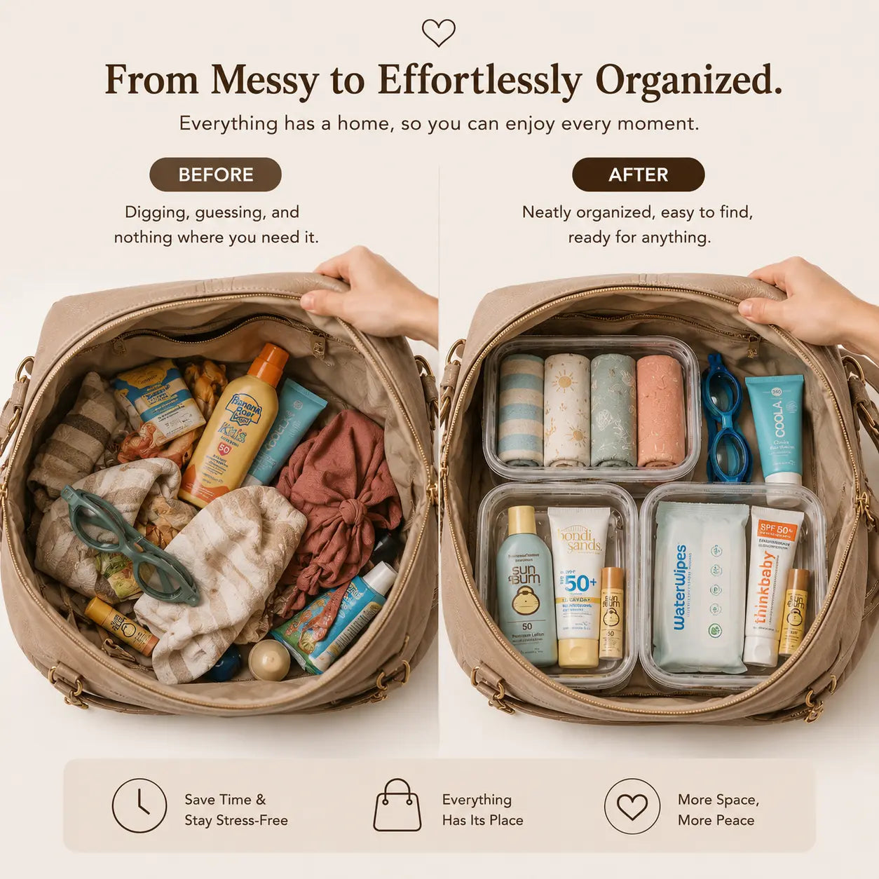 Clear Essentials Organizer Cases