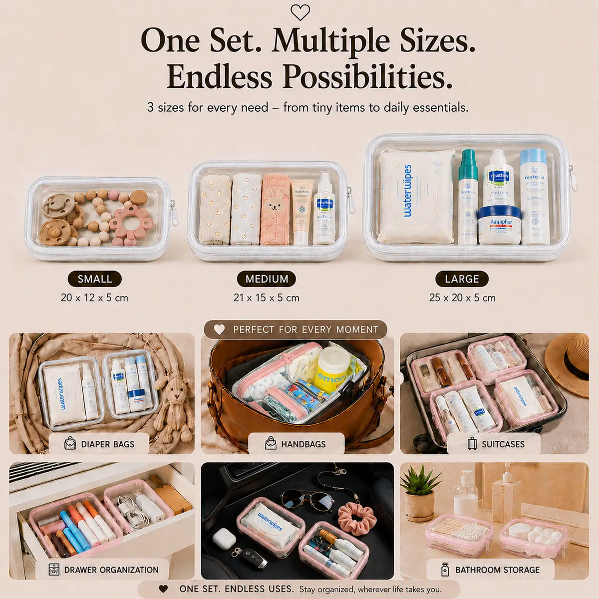 Clear Essentials Organizer Case