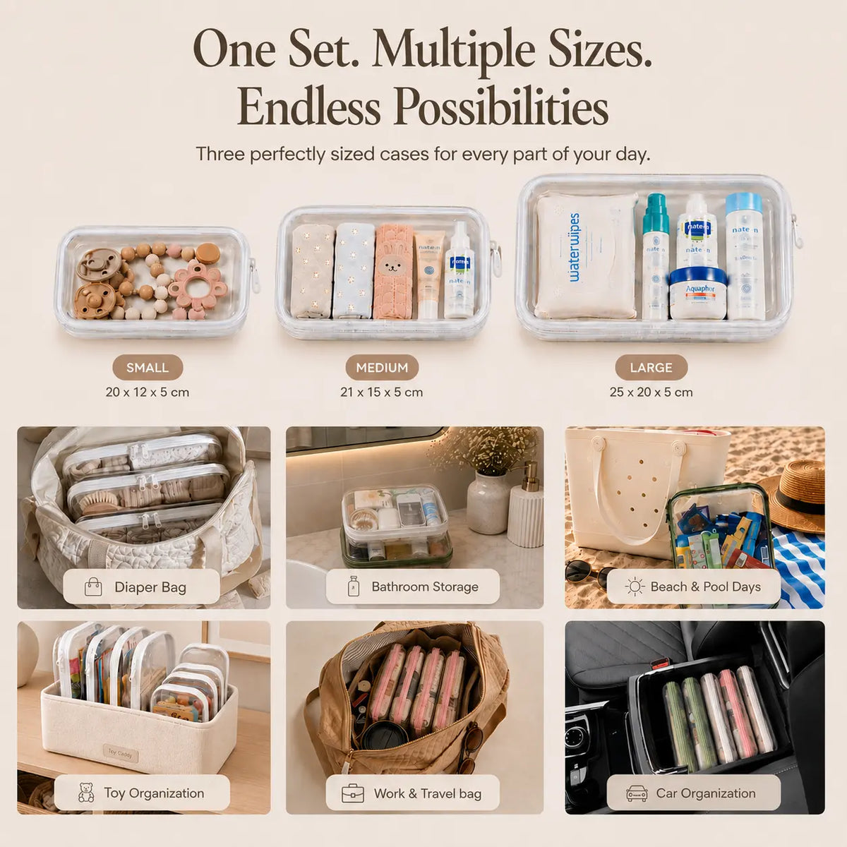 Clear Essentials Organizer Case