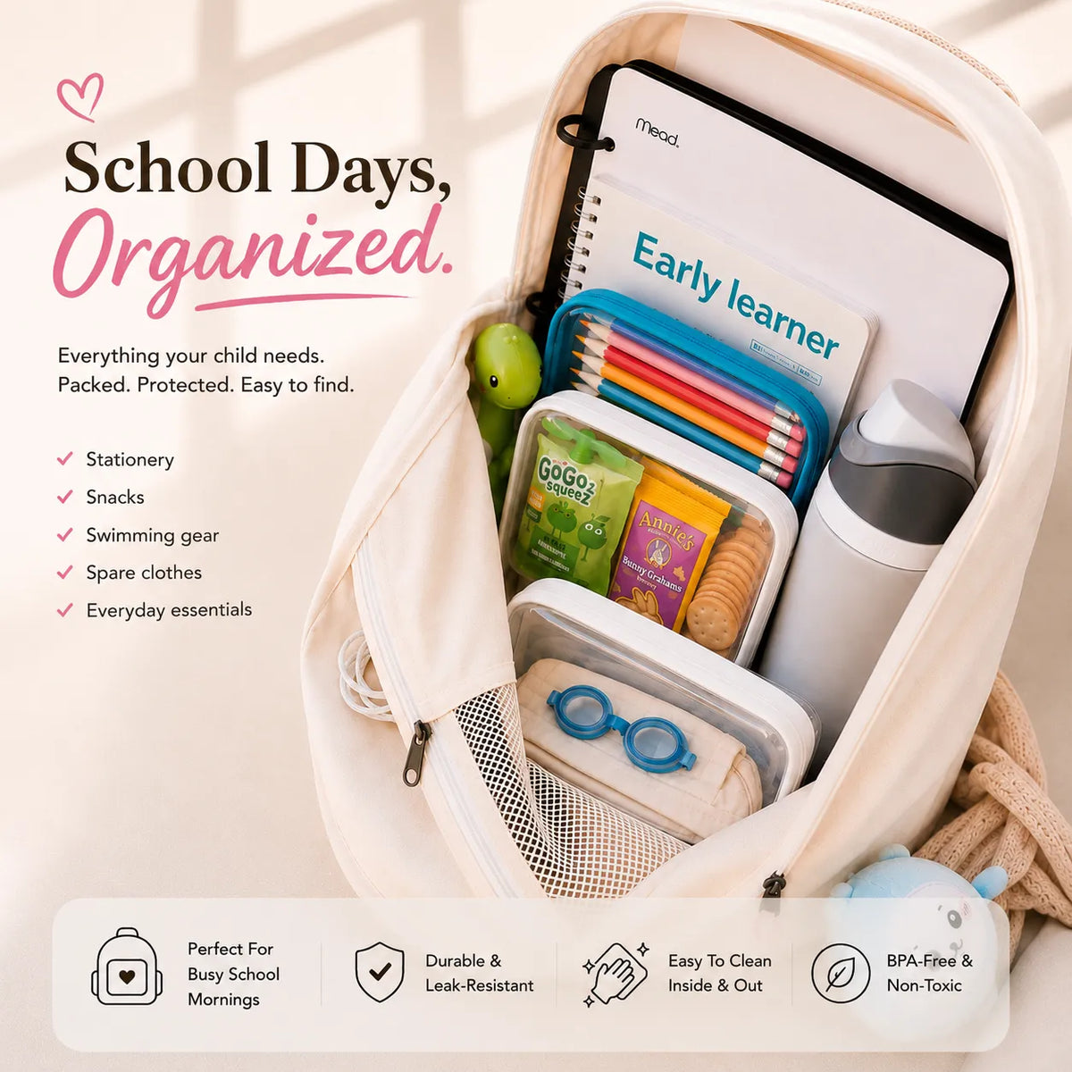 School Essentials Organizer Cases