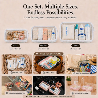 Clear Essentials Organizer Cases
