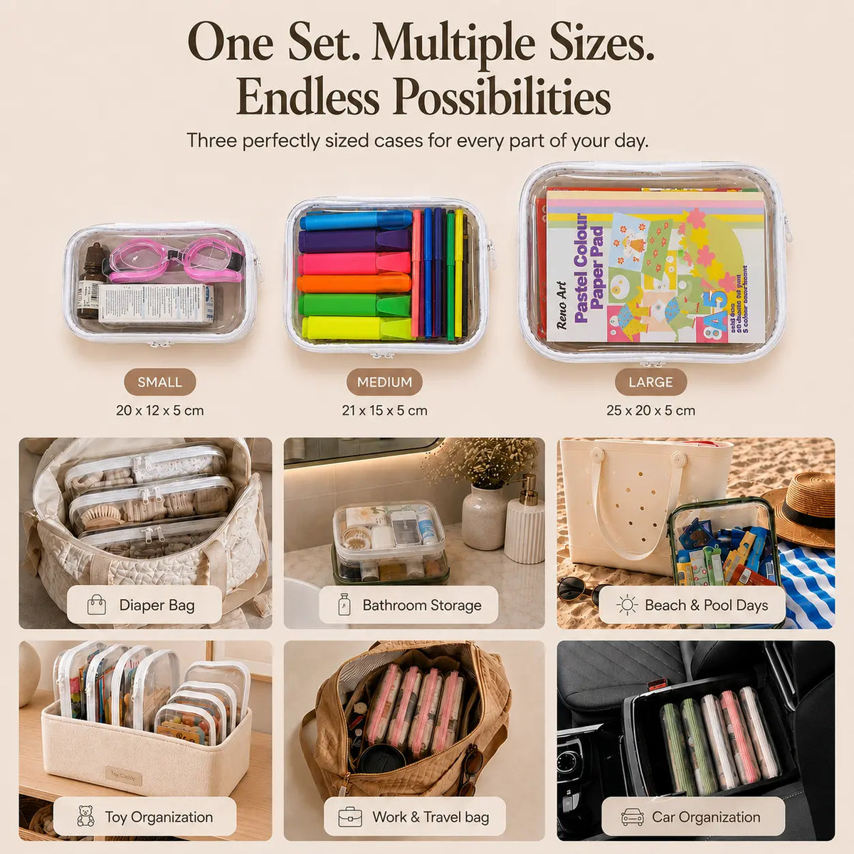 School Essentials Organizer Cases