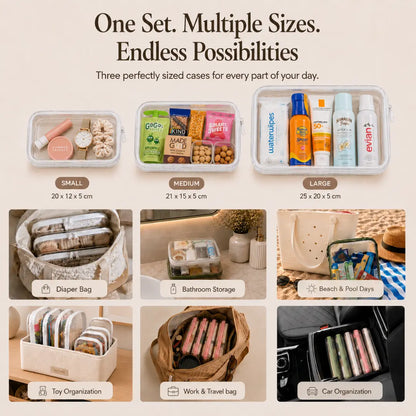 Clear Essentials Organizer Cases
